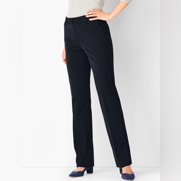 Talbots Black Barely Boot Dress Pants size 24W BX3 - Picture 1 of 7